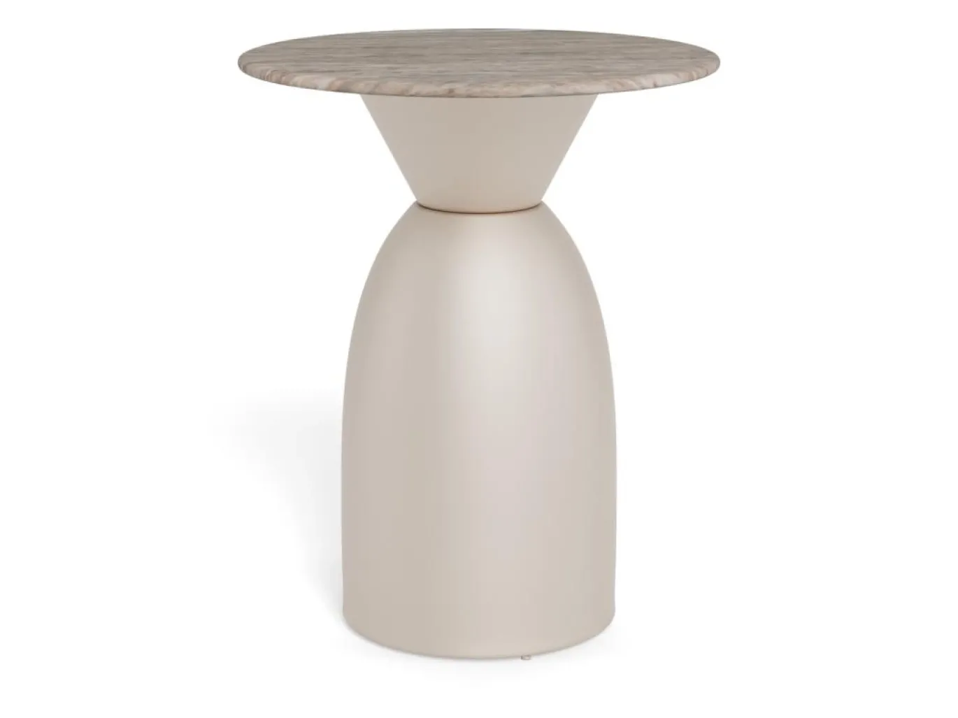 Salontafel Livor Marmer Grijs Ø40cm - Giga Living
