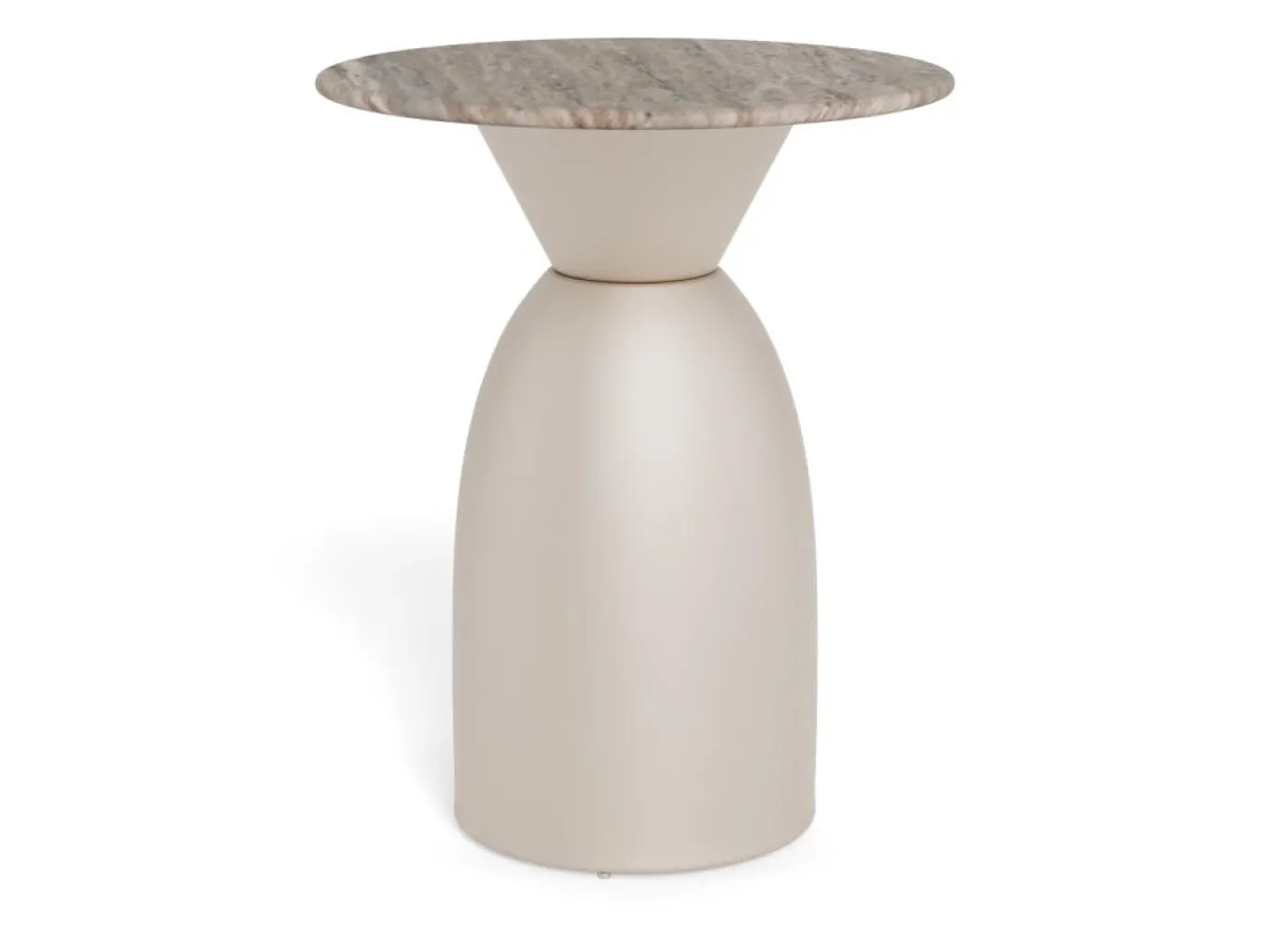 Salontafel Livor Marmer Grijs Ø40cm - Giga Living