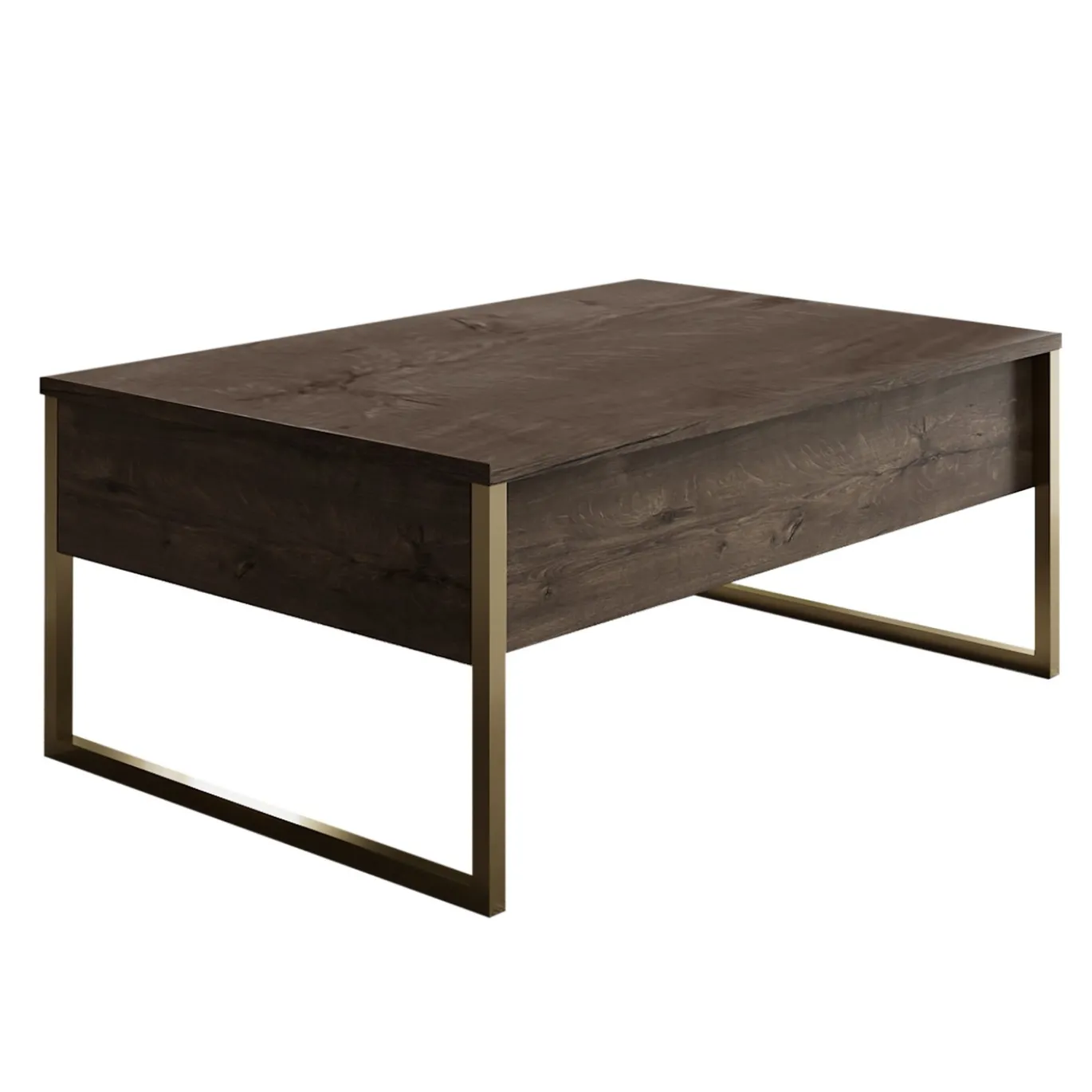 Salontafel Luxe Walnoot/Goud