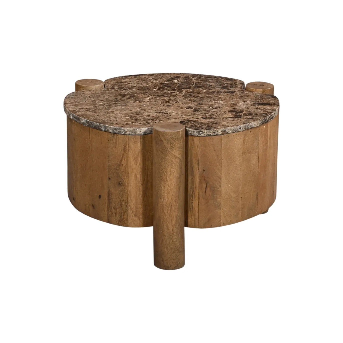 Salontafel Maeve Naturel Marmer 60cm - Giga Meubel
