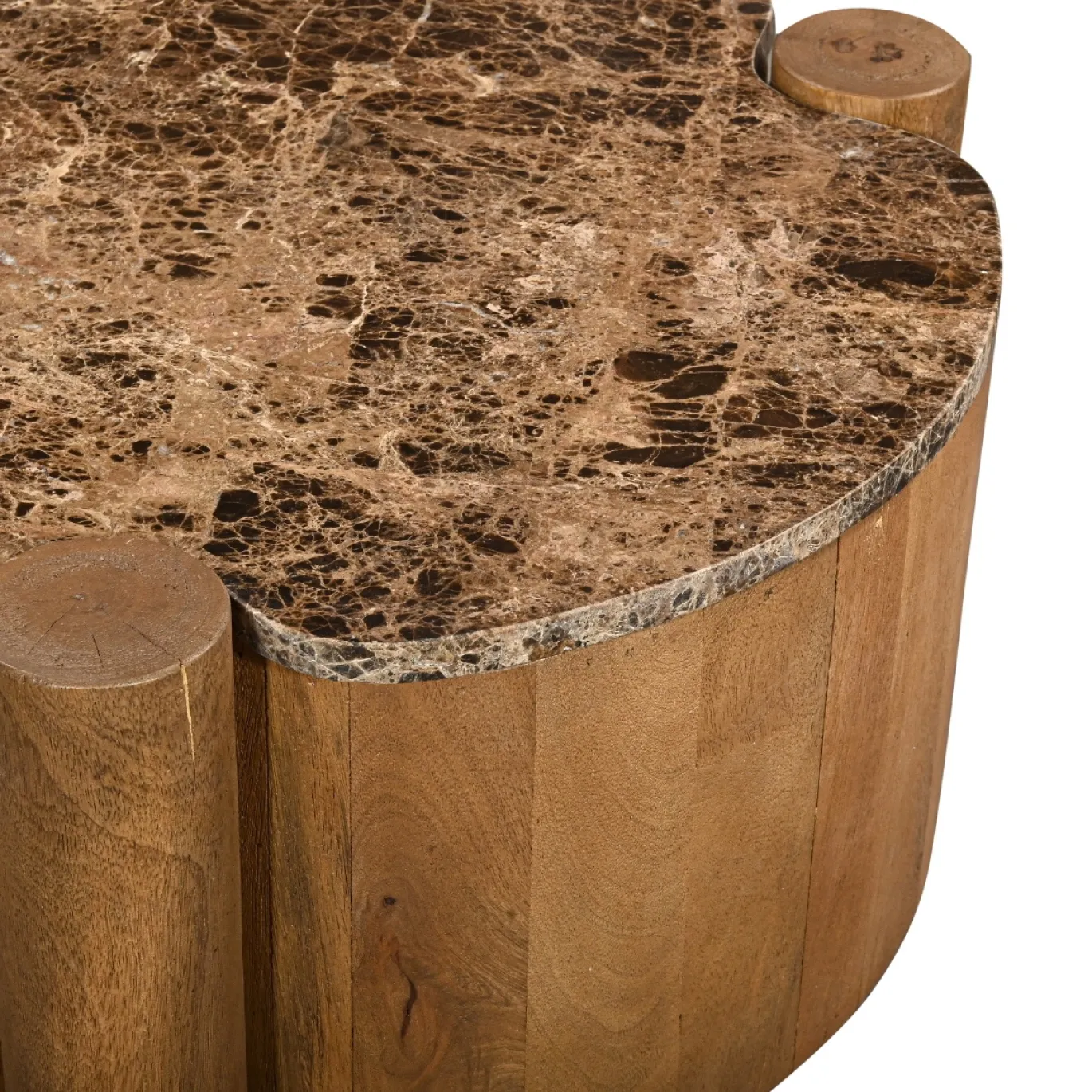 Salontafel Maeve Naturel Marmer 60cm - Giga Meubel