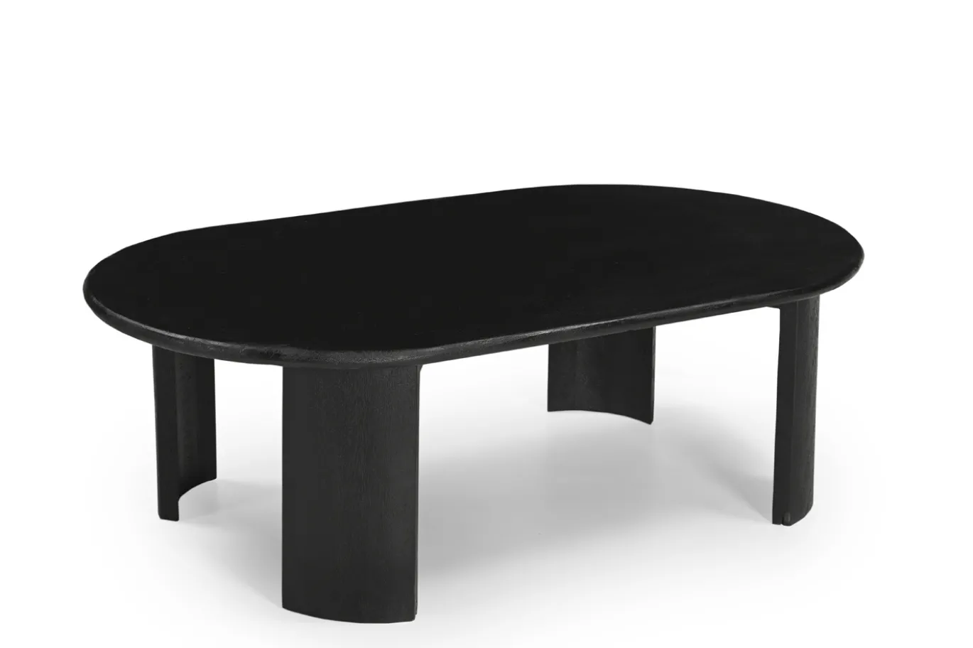Salontafel Maikel Zwart 120cm Mangohout - Giga Meubel