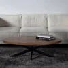 Salontafel Mansour Ovaal Bruin 130cm - Giga Meubel