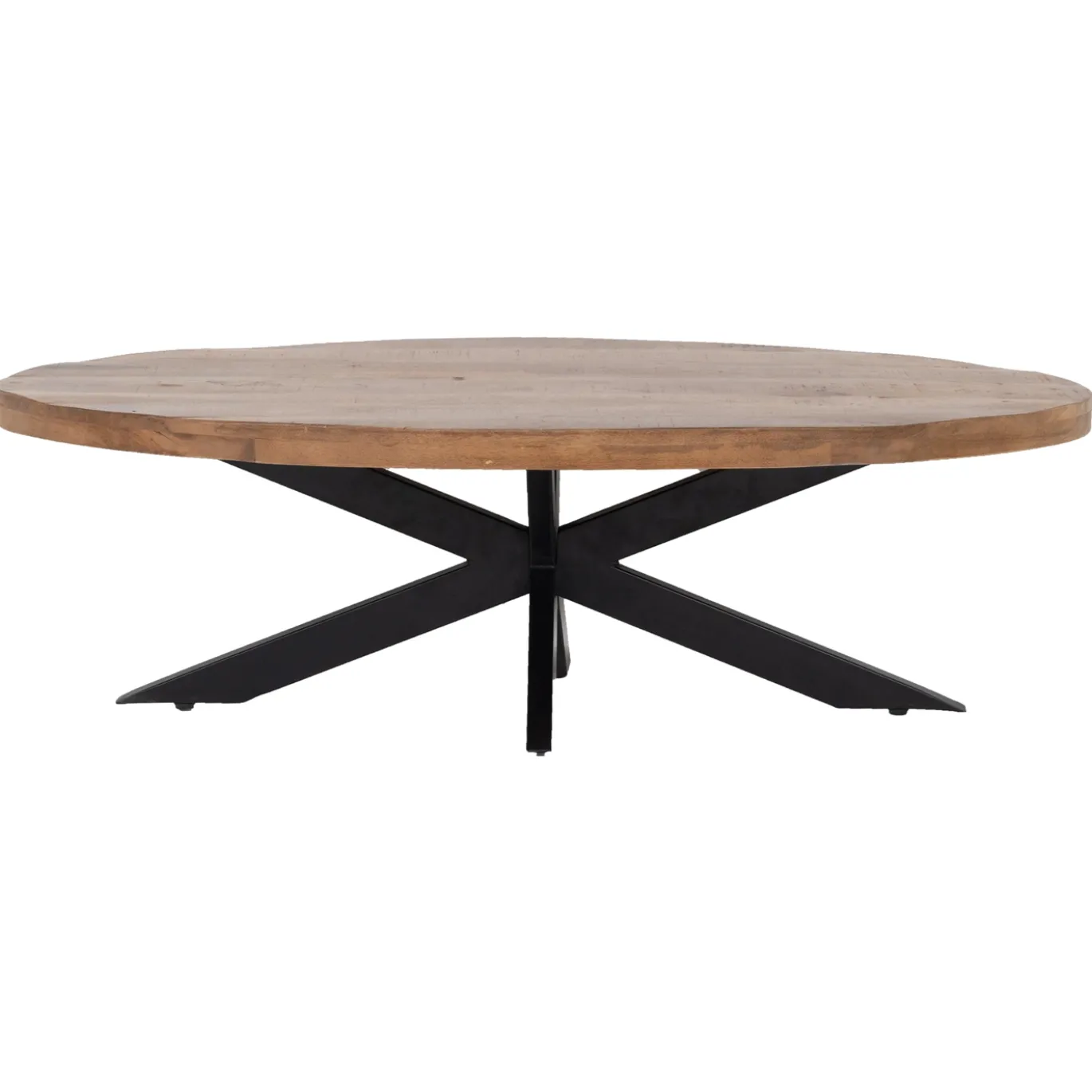 Salontafel Mansour Ovaal Bruin 130cm - Giga Meubel