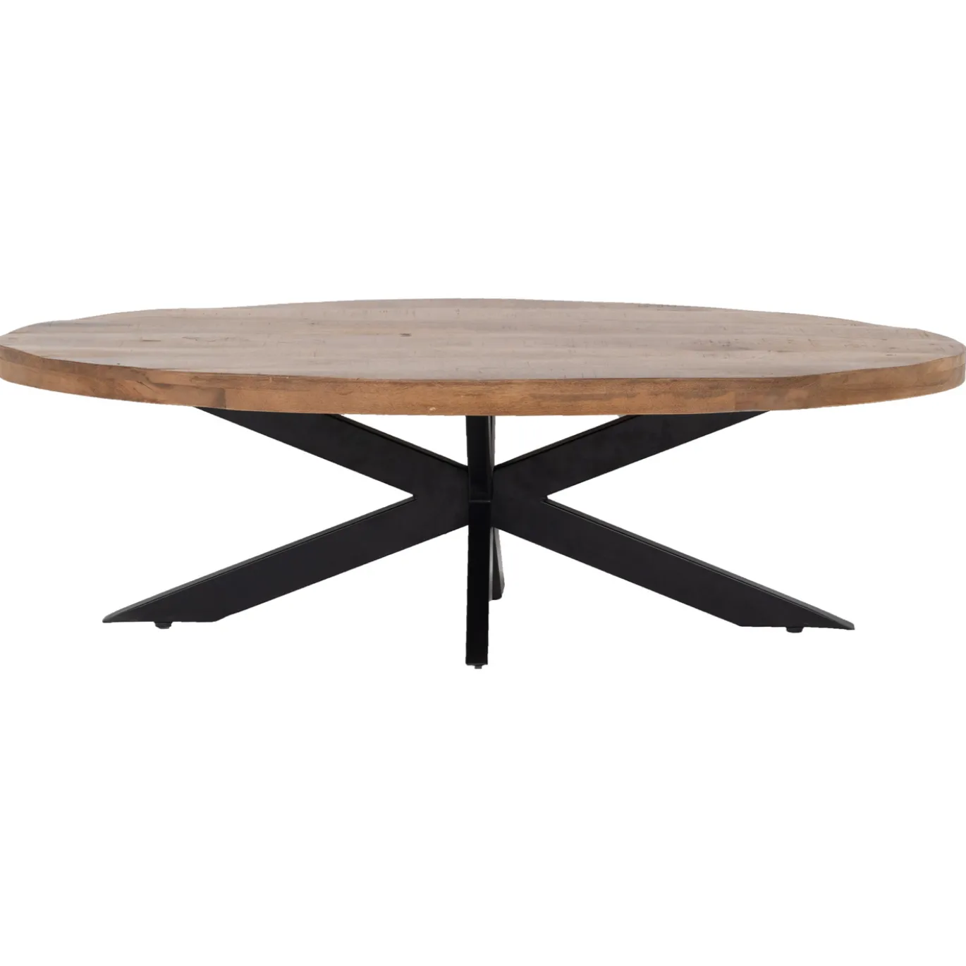 Salontafel Mansour Ovaal Bruin 130cm - Giga Meubel