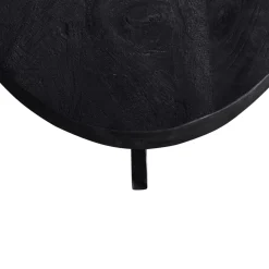 Salontafel Mansour Ovaal Zwart 130cm - Giga Meubel