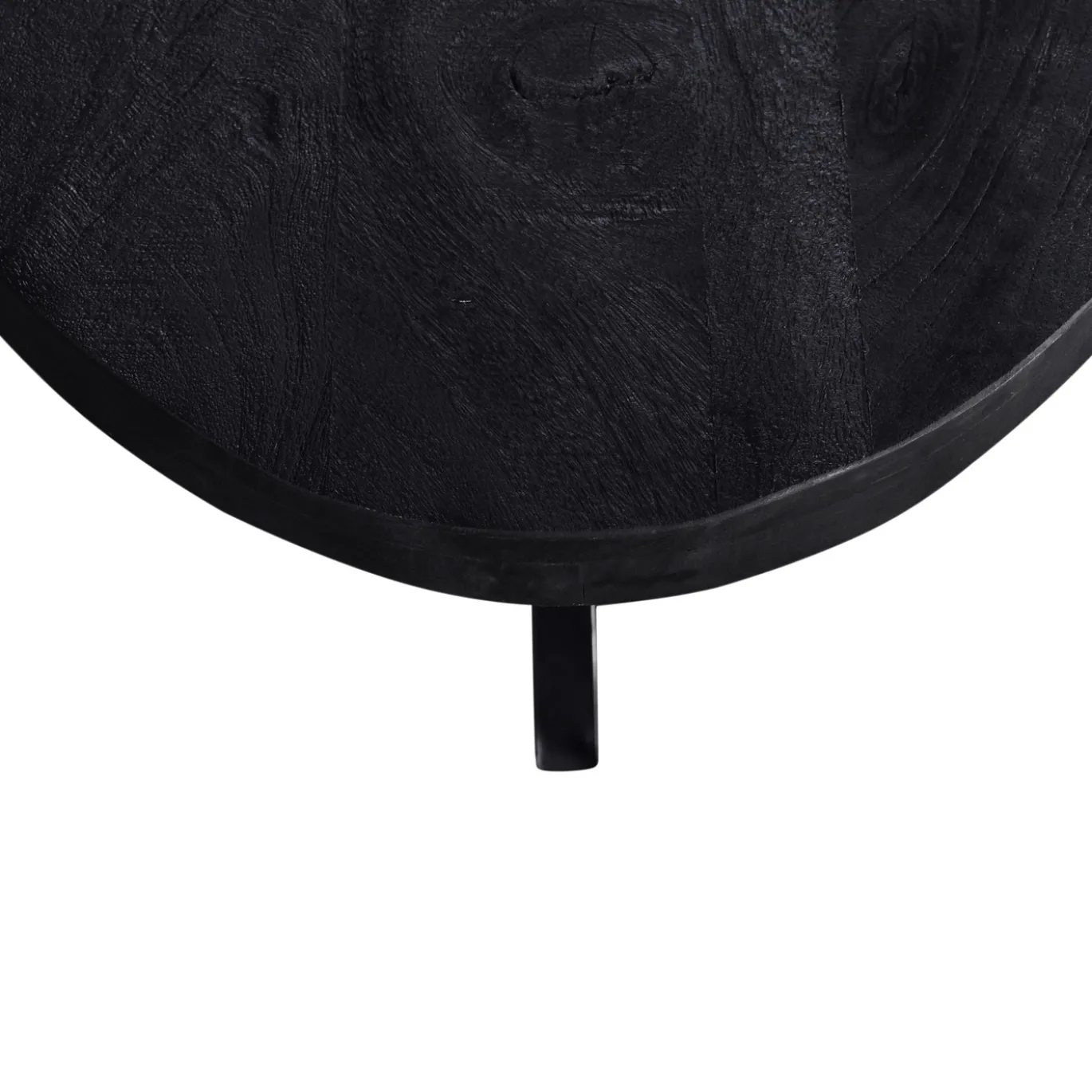 Salontafel Mansour Ovaal Zwart 130cm - Giga Meubel