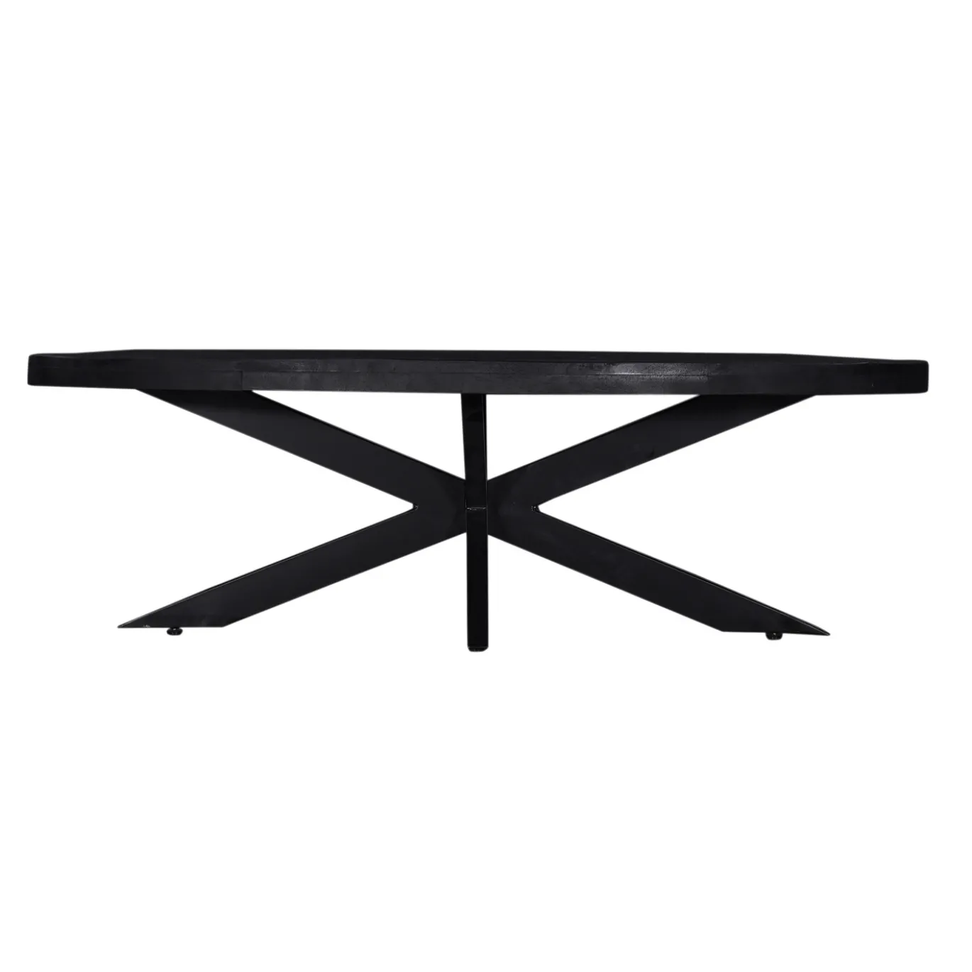 Salontafel Mansour Ovaal Zwart 130cm - Giga Meubel