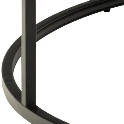 Salontafel Mario Zwart MDF Ø80cm - Giga Living
