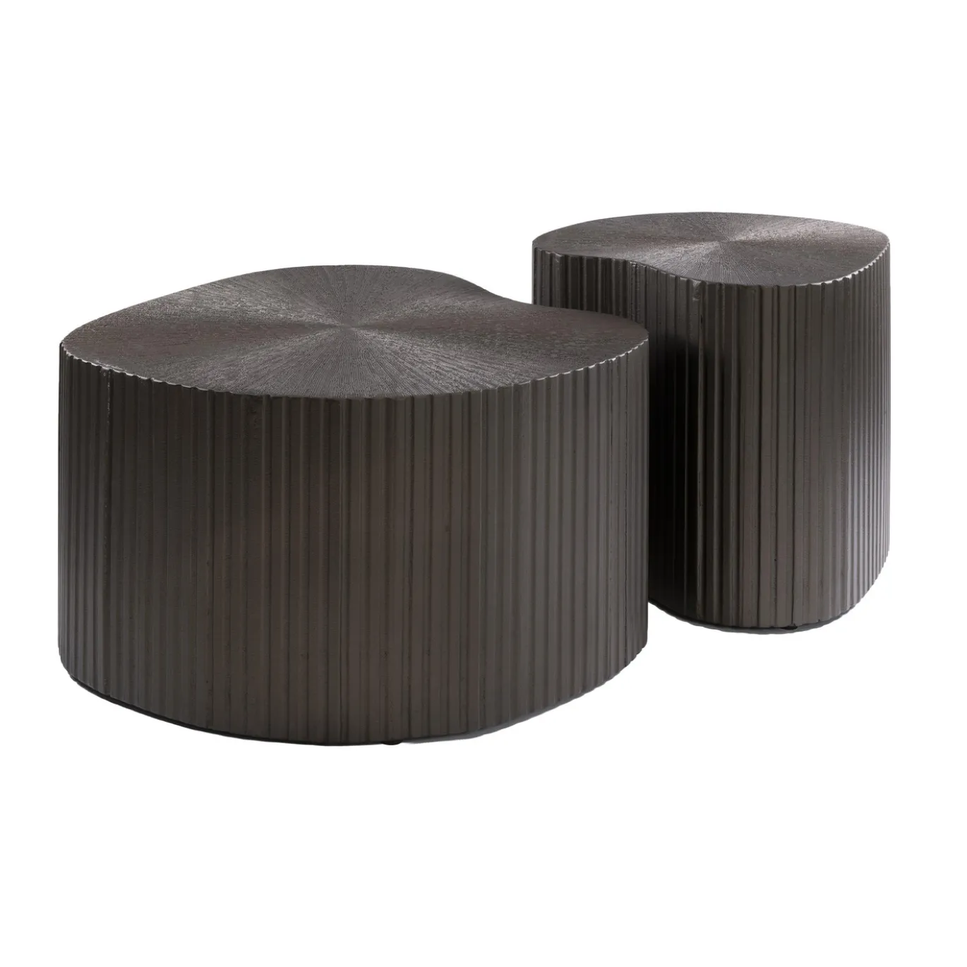 Salontafel Maya Ray Niervormig Set van 2 Brons Liquid Metal - Giga Meubel