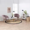 Salontafel Menno Marmer Wit Guangxi Ø80x45cm - Giga Living