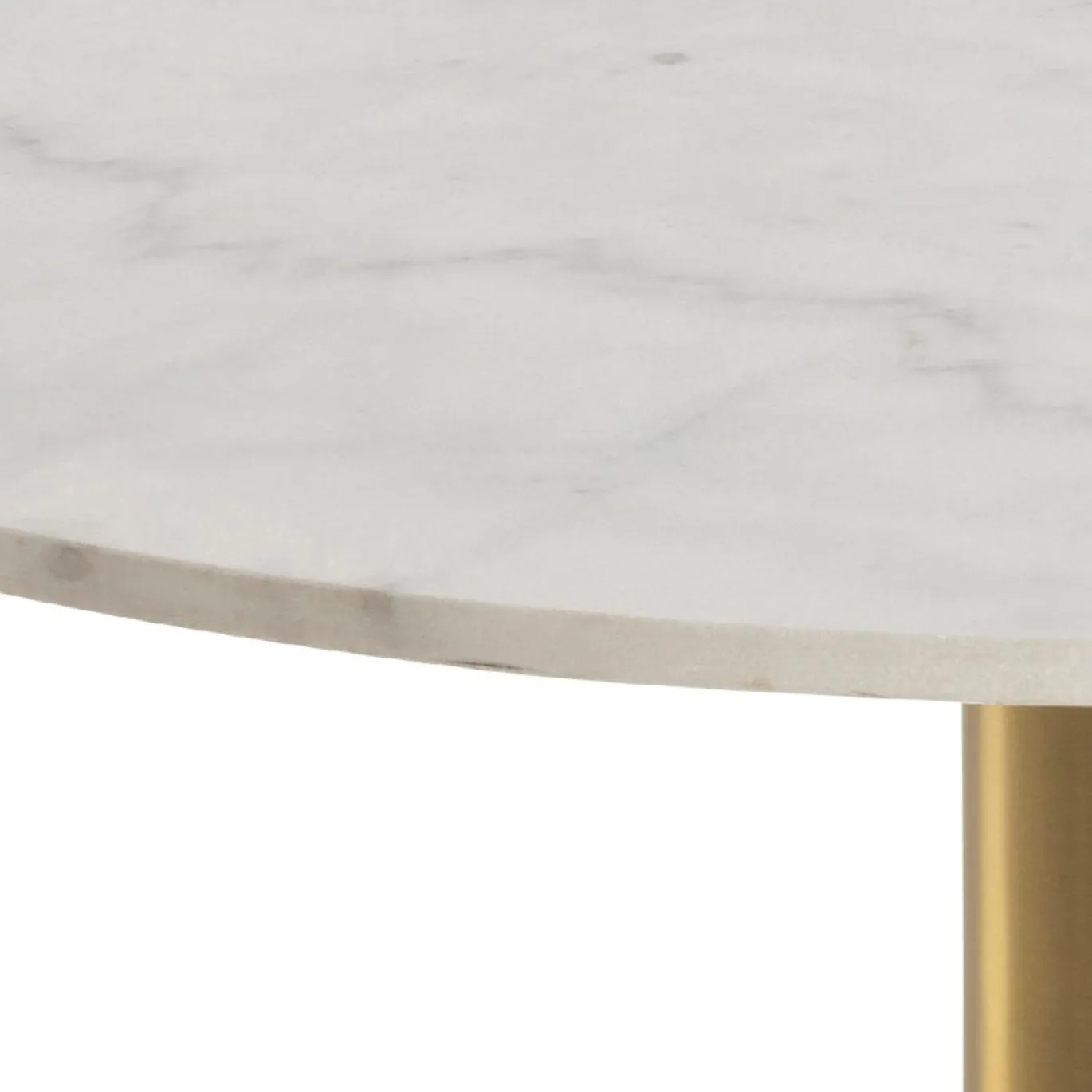 Salontafel Menno Marmer Wit Guangxi Ø80x45cm - Giga Living