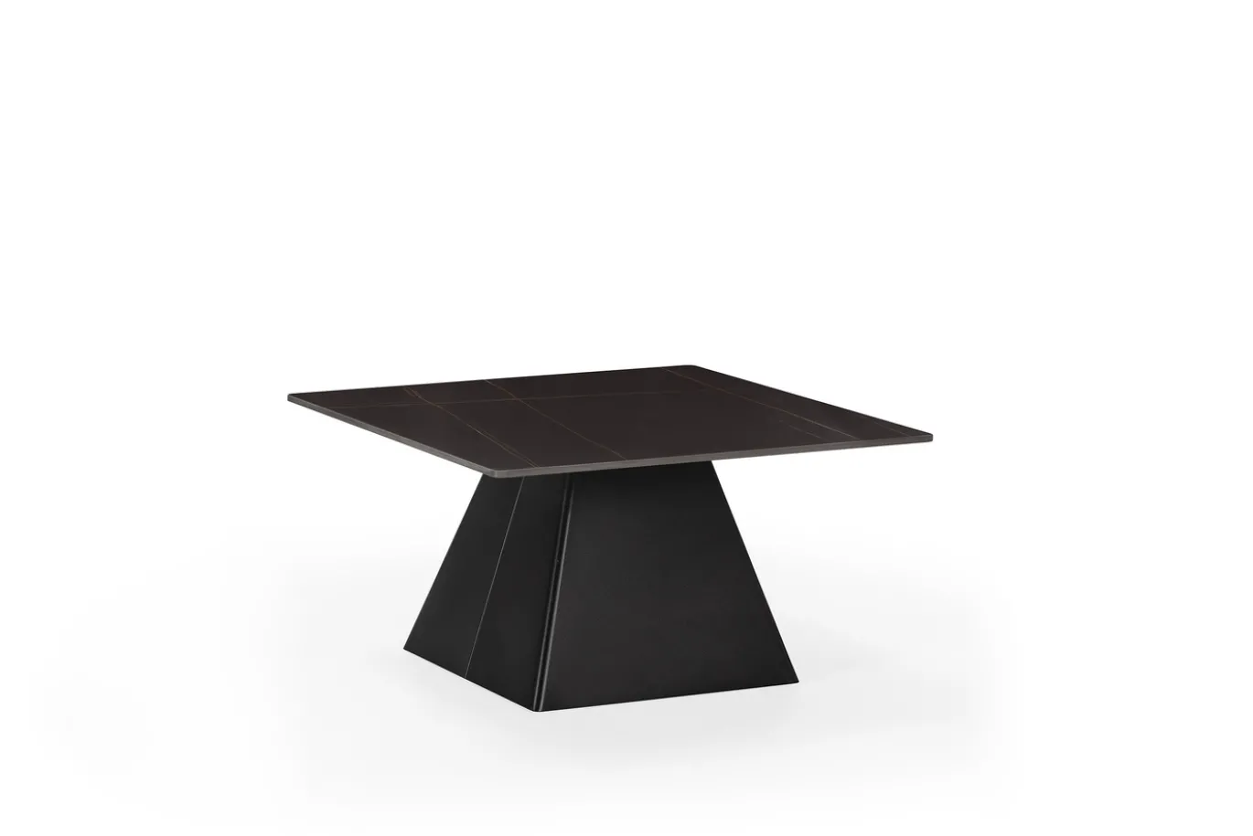 Salontafel Merve Zwart met Metaal - Giga Meubel