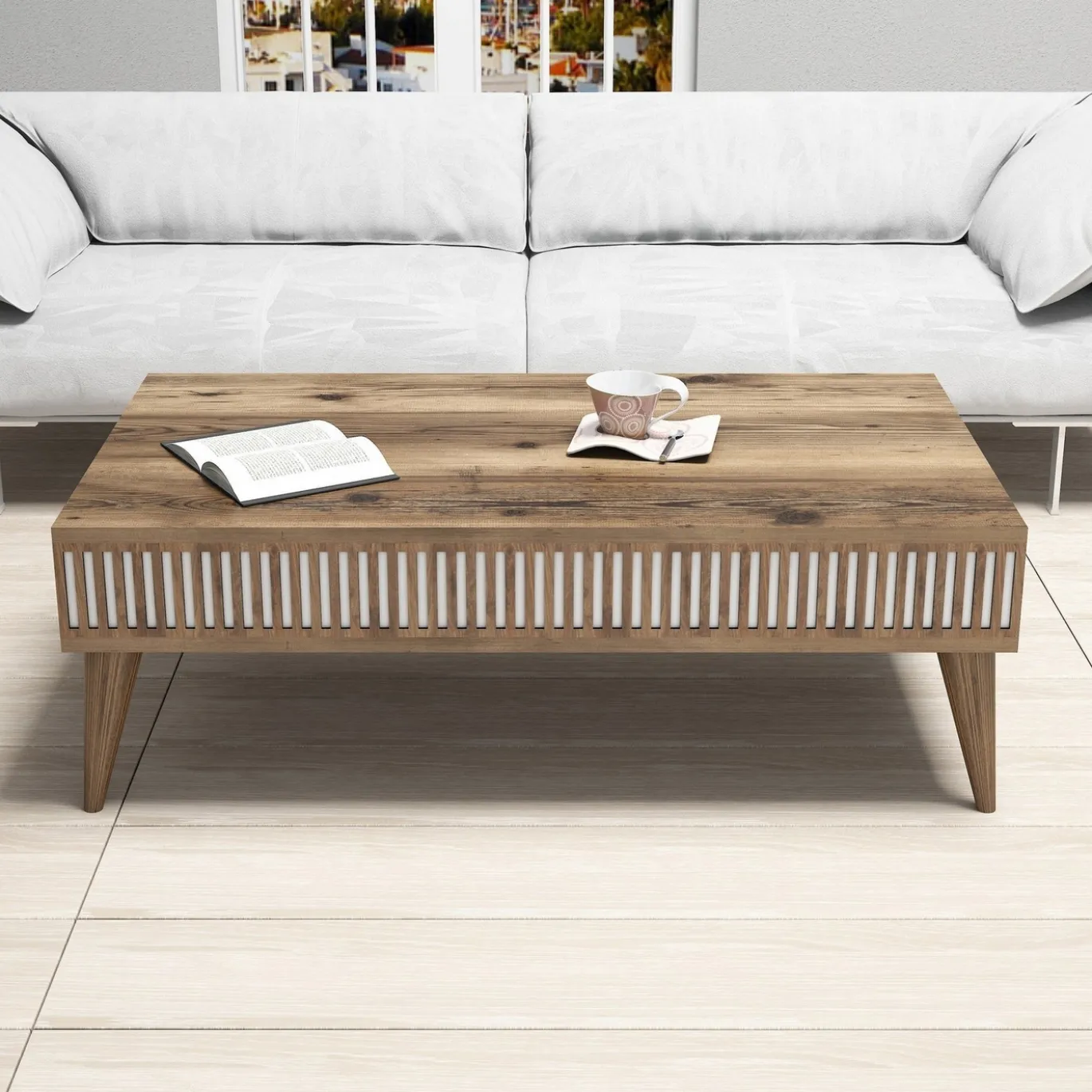 Salontafel Milan Walnoot 105cm
