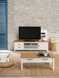 Salontafel Miranda 1dr Wit Wax - Giga Meubel