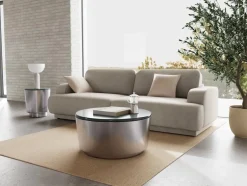 Salontafel Mirex Marmer Taupe Ø45cm - Giga Living