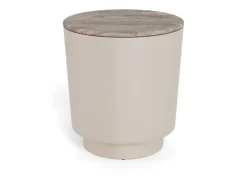 Salontafel Mirex Marmer Taupe Ø45cm - Giga Living