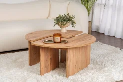 Salontafel Moira Bruin Set van 2