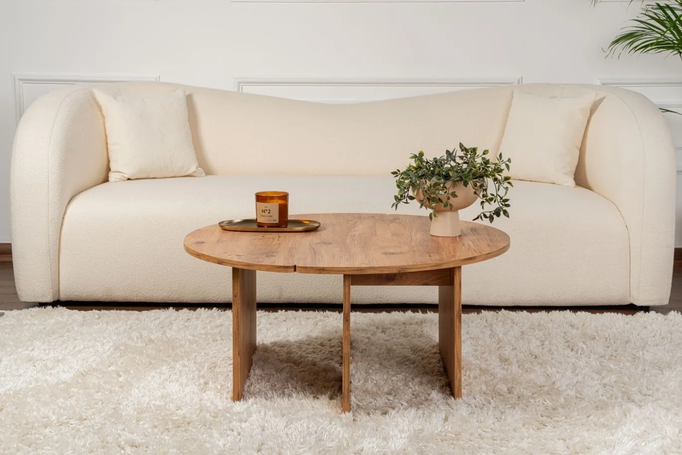 Salontafel Moira Bruin Set van 2