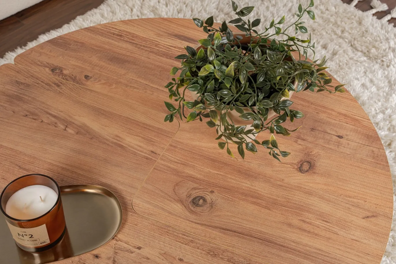 Salontafel Moira Bruin Set van 2