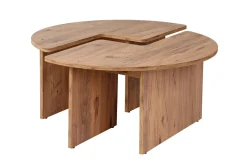 Salontafel Moira Bruin Set van 2