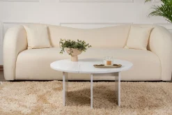 Salontafel Moira Effen Wit Set van 2