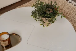 Salontafel Moira Hout Wit Set van 2