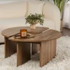 Salontafel Moira Walnoot Set van 2