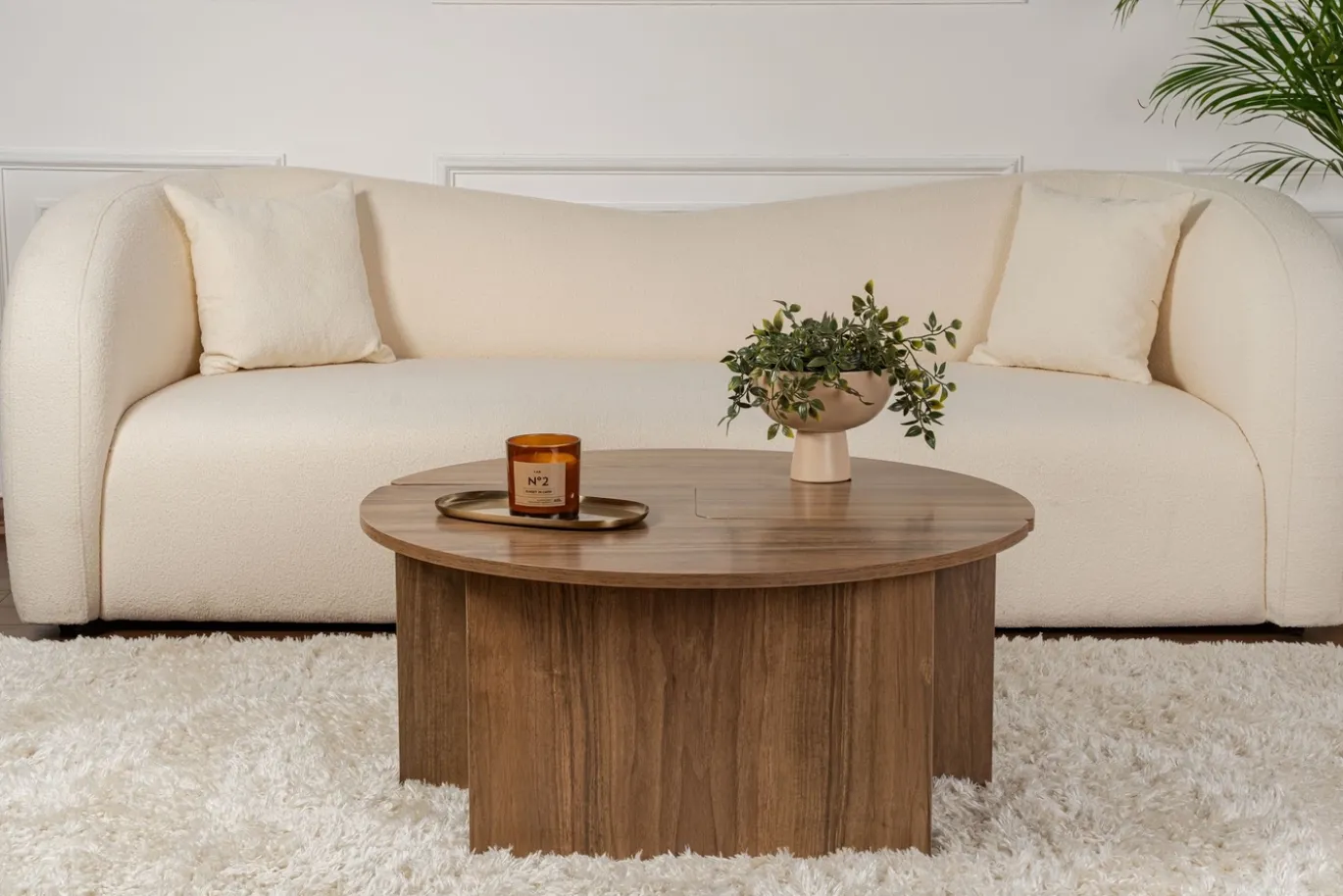 Salontafel Moira Walnoot Set van 2