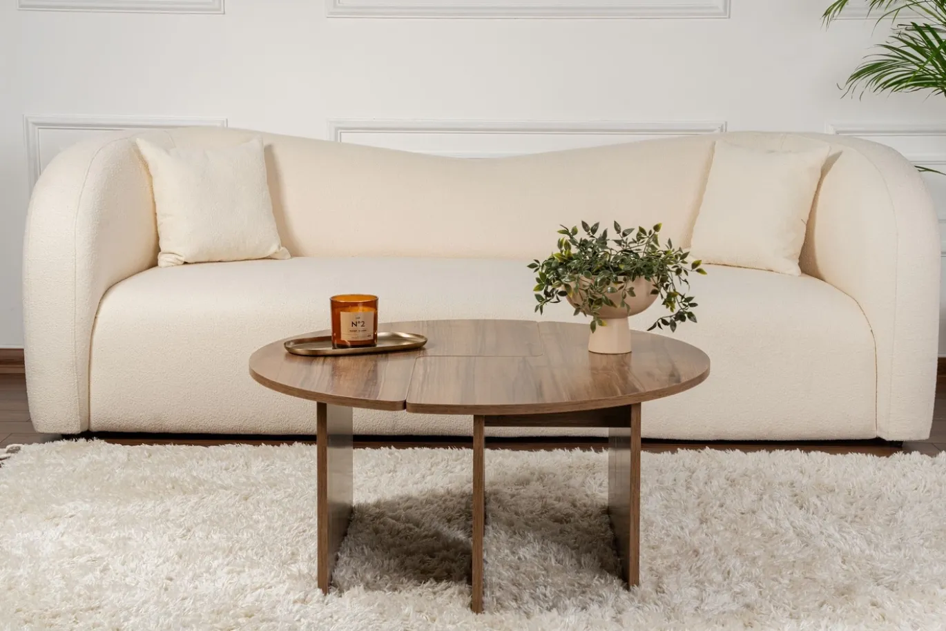 Salontafel Moira Walnoot Set van 2