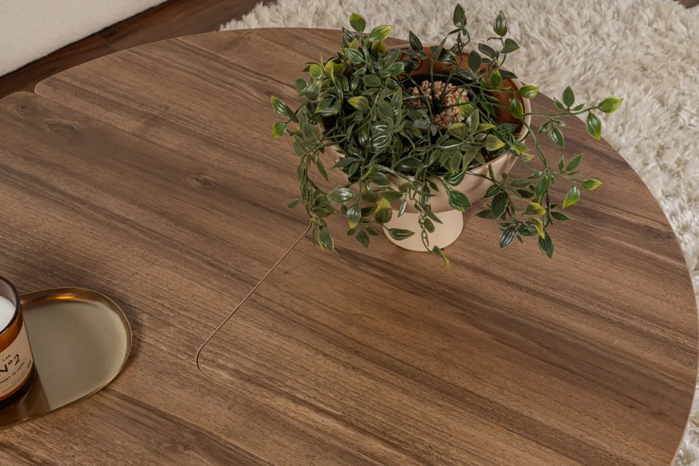 Salontafel Moira Walnoot Set van 2