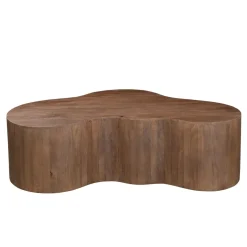 Salontafel Moos Organisch Walnoot 130cm - Giga Meubel