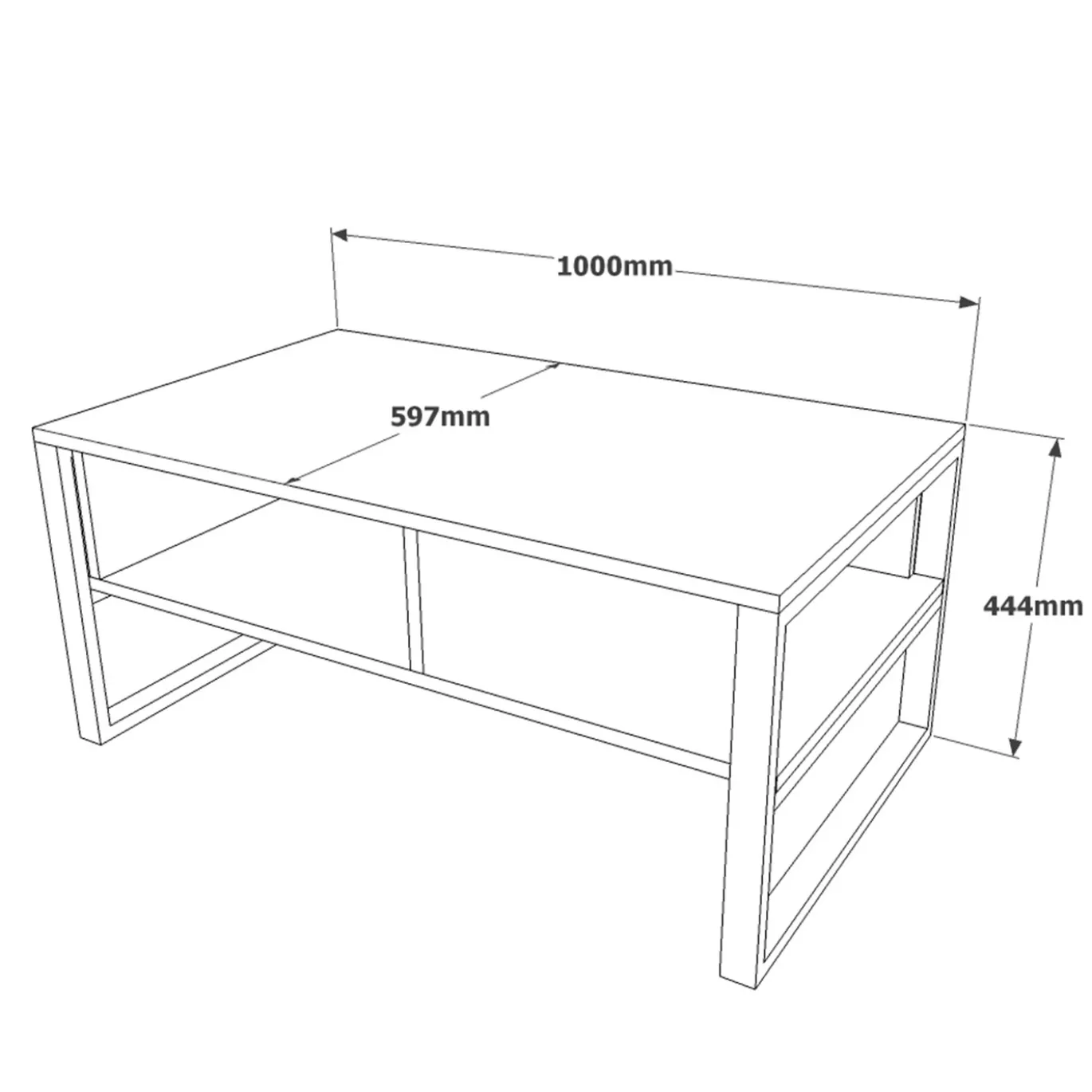 Salontafel Mugla Zilver
