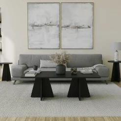 Salontafel Mushroom Melamine Zwart 120cm