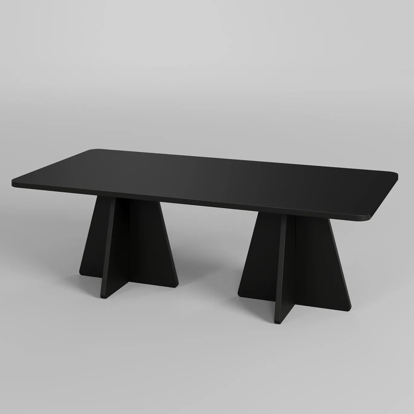 Salontafel Mushroom Melamine Zwart 120cm