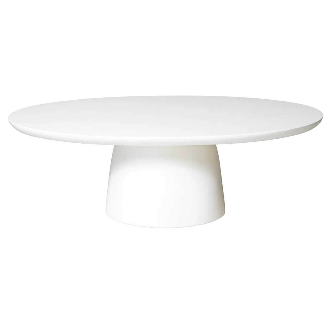 Salontafel Myrna Ovaal Wit 120cm - Giga Meubel