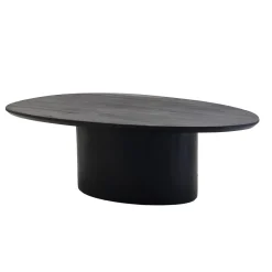 Salontafel Nara Zwart Organisch 80cm - Giga Meubel