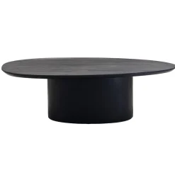 Salontafel Nara Zwart Organisch 80cm - Giga Meubel