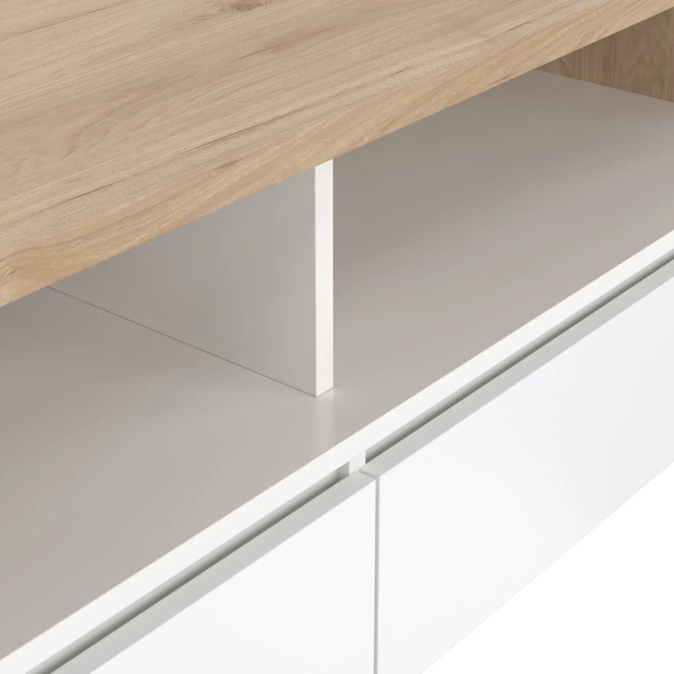 Salontafel Next Jackson Hickory Wit Hoogglans - Giga Living