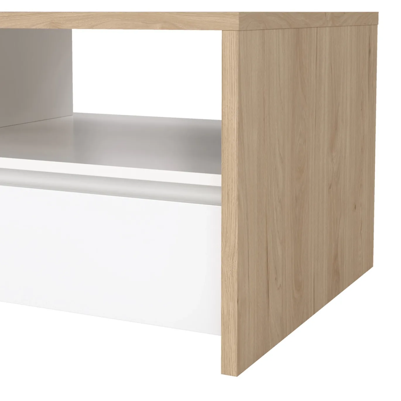 Salontafel Next Jackson Hickory Wit Hoogglans - Giga Living
