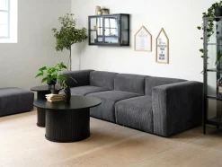 Salontafel Nola Zwart Ø90 cm - Giga Living