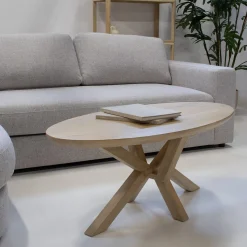 Salontafel Onno Ovaal Naturel - Giga Meubel