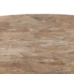 Salontafel Orin Keramiek Bruin Ø60cm - Giga Living
