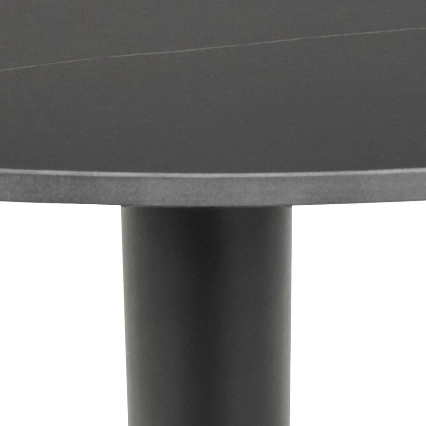 Salontafel Orin Keramiek Zwart Ø60cm - Giga Living