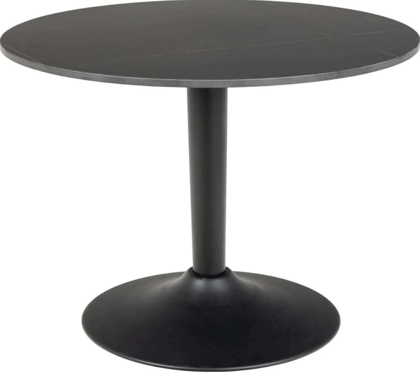 Salontafel Orin Keramiek Zwart Ø60cm - Giga Living