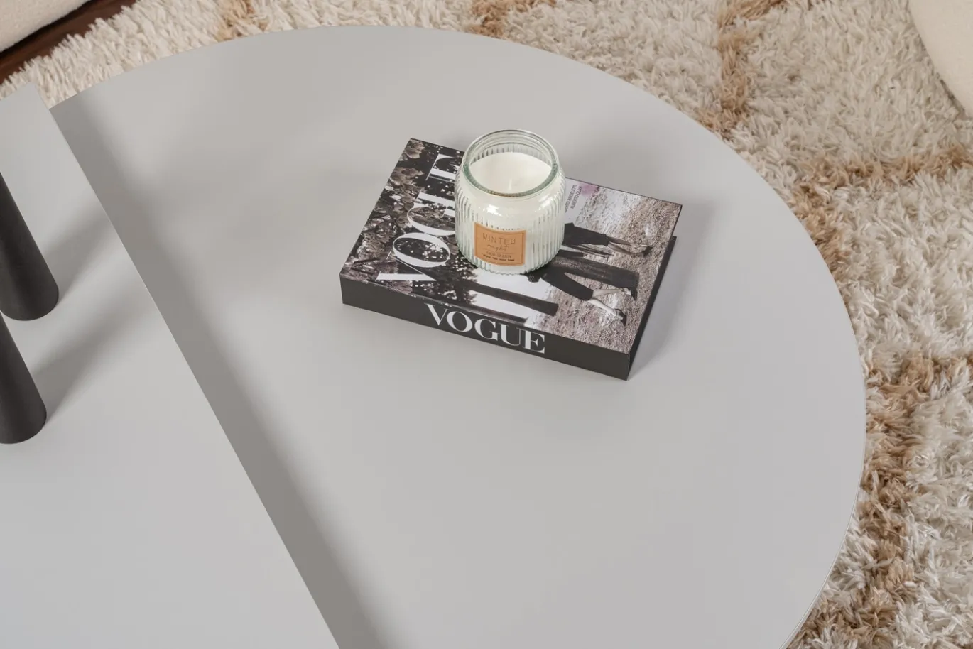 Salontafel Orion Grijs Ø90cm