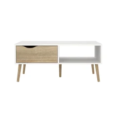 Salontafel Oslo Wit/Naturel - Giga Living
