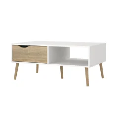 Salontafel Oslo Wit/Naturel - Giga Living