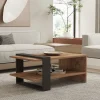 Salontafel Ova Bruin/Antraciet 80cm