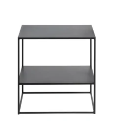 Salontafel Pebble Zwart 50x50 cm - Giga Living